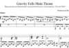 «Гравити Фолз»: ноты для фортепиано «Гравити Фолз»: ноты для фортепиано